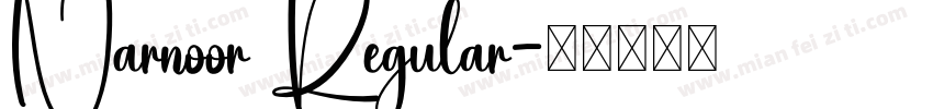 Narnoor Regular字体转换